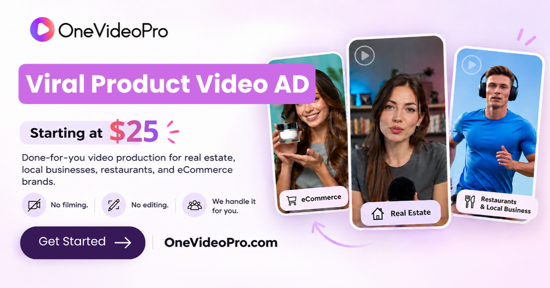 Viral Product Video Ads That Convert | OneVideoPro
