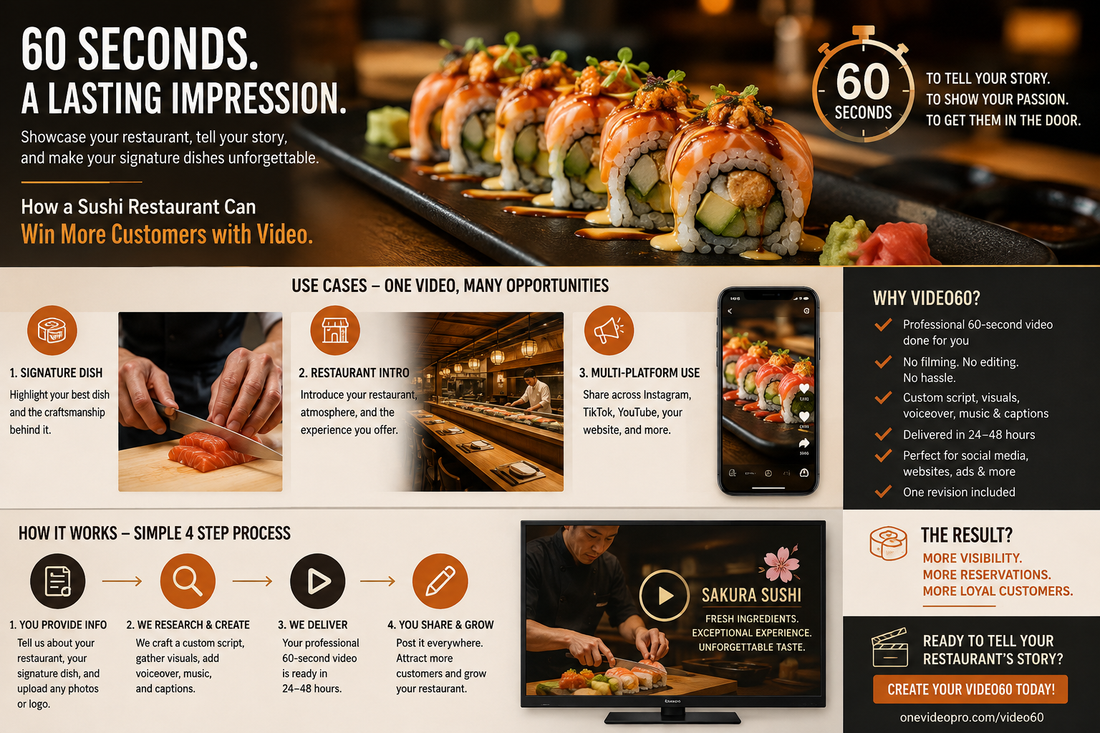 How can a restaurant use video marketing?